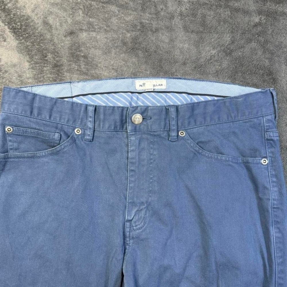 Peter Millar Blue Five Pocket Straight Leg Pants Size 33 chino pants - Picture 3 of 8